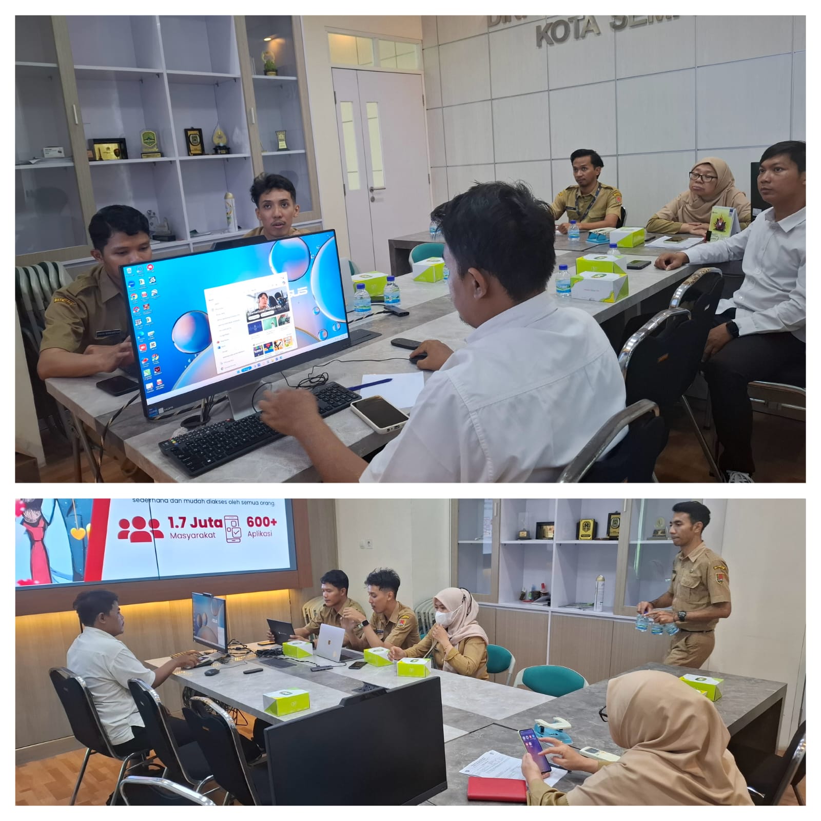 Survei Koordinasi Aplikasi SAVIRA di Kantor DLH oleh DISKOMINFO Kota Semarang